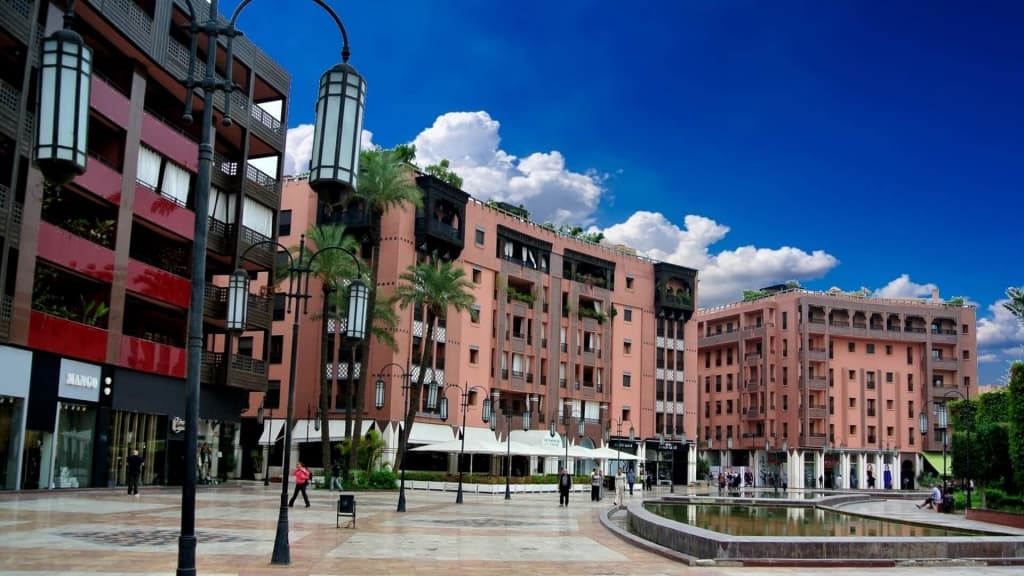 Business district in Marrakech